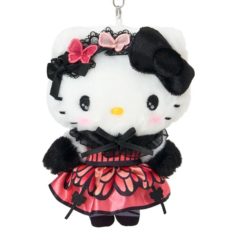 Hello Kitty White Plush Mascot Keychain (Monarch Butterfly Series) - Image 2