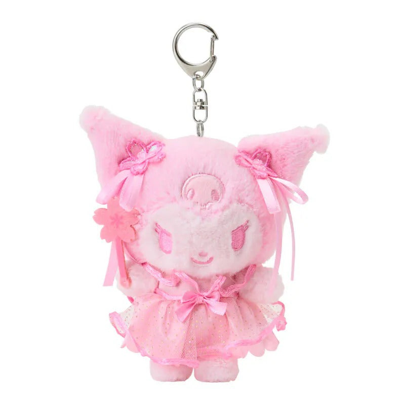 Kuromi Plush Mascot Keychain (Cherry Blossom Fairies Series)