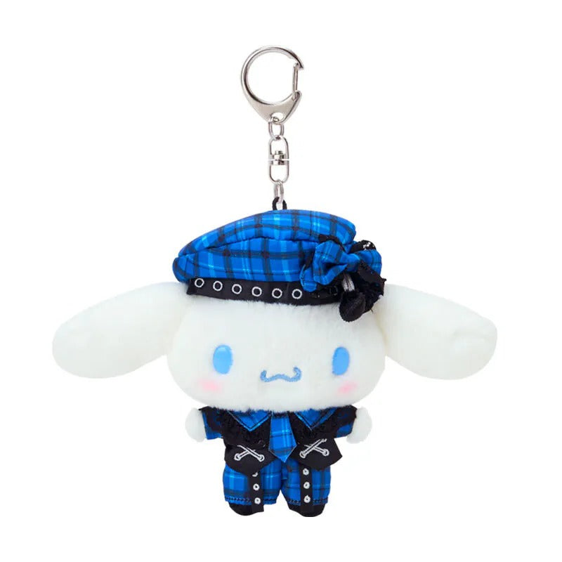 Cinnamoroll Plush Mascot Keychain (Rock 'n' Check Series)