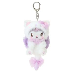 Kuromi Plush Mascot Keychain (Milky Kitten Series)