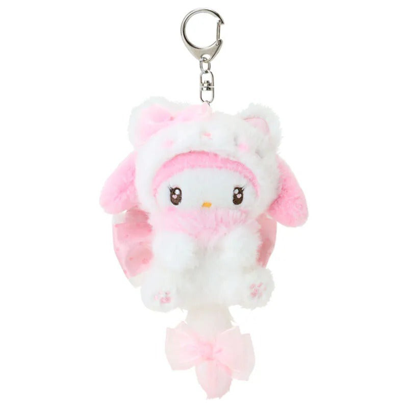 My Melody Plush Mascot Keychain (Milky Kitten Series)