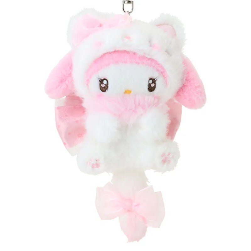 My Melody Plush Mascot Keychain (Milky Kitten Series) - Image 2