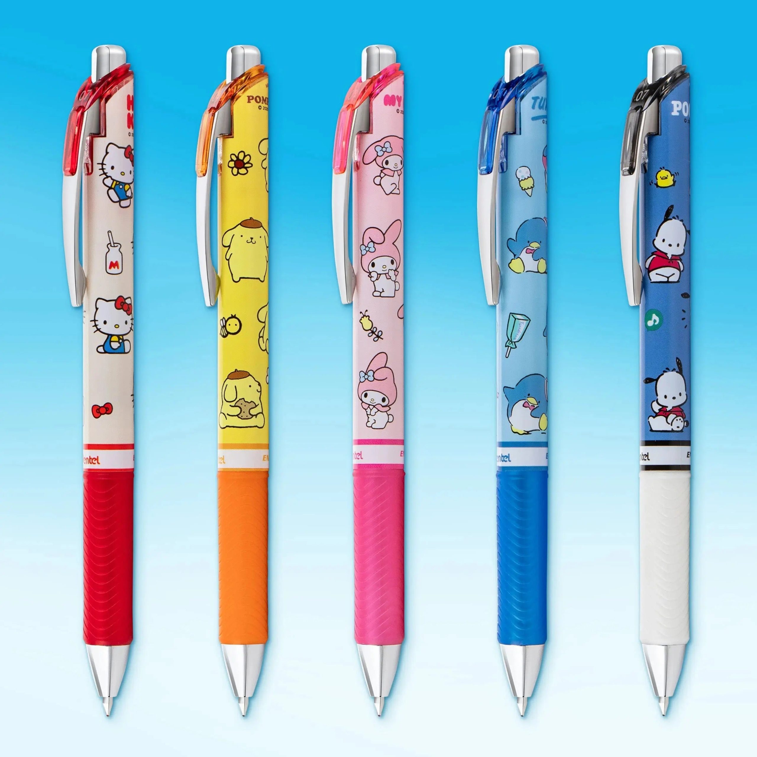 Hello Kitty and Friends x Pentel EnerGel RTX Liquid Gel Pen (Mix 2 - 5-Pk) - Image 2
