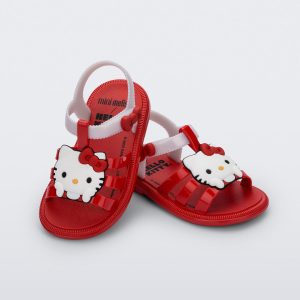 Hello Kitty x Mini Melissa Toddler Hip Jelly Sandal (Red)