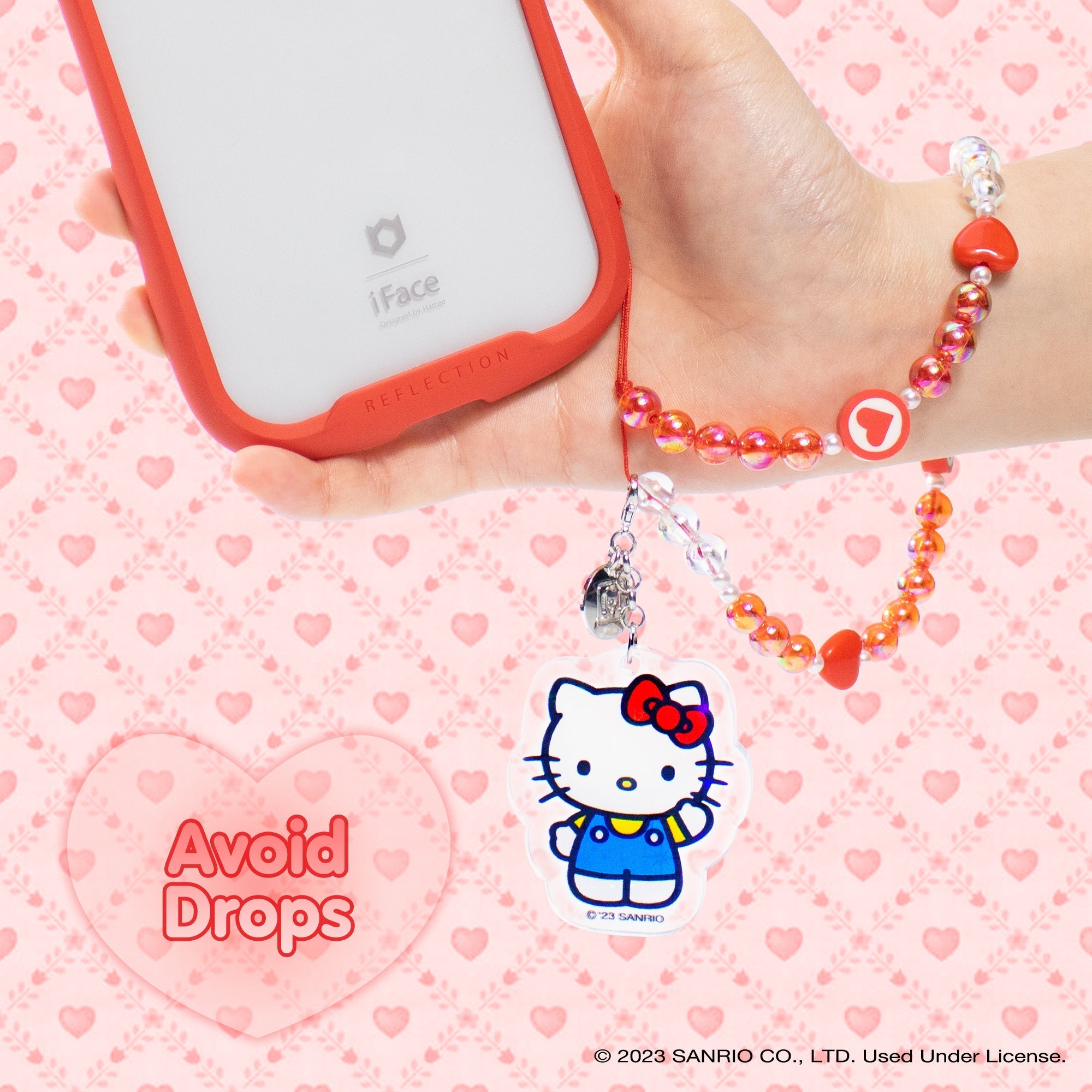 Hello Kitty Beaded Charm Mobile Phone Wrist Strap - Image 5