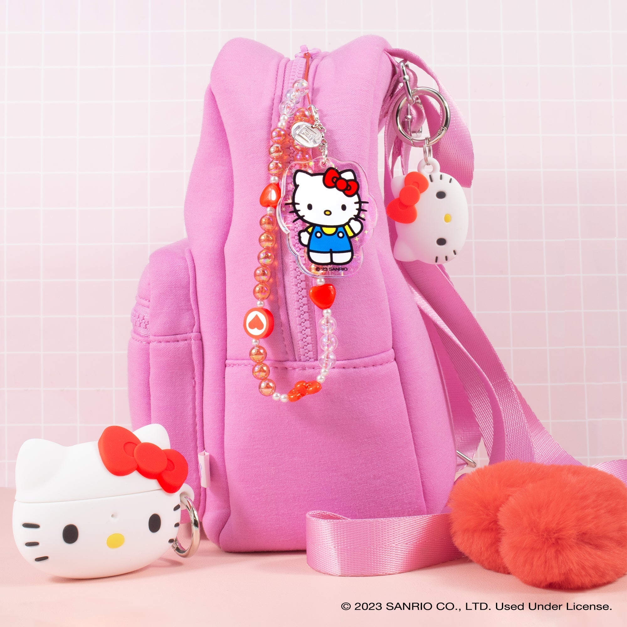 Hello Kitty Beaded Charm Mobile Phone Wrist Strap - Image 3