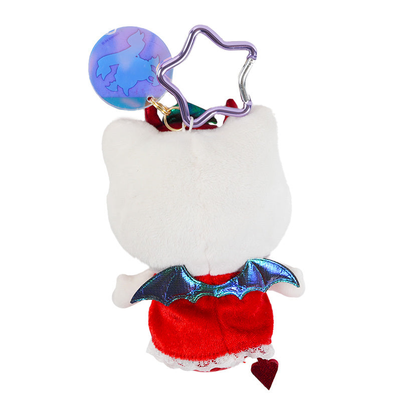 Hello Kitty Dark Plush Mascot Keychain (Bright and Dark Angel Series) - Image 2