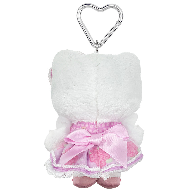 Hello Kitty Raspberry Plush Mascot Keychain (50th Anniv. Floral Series) - Image 2