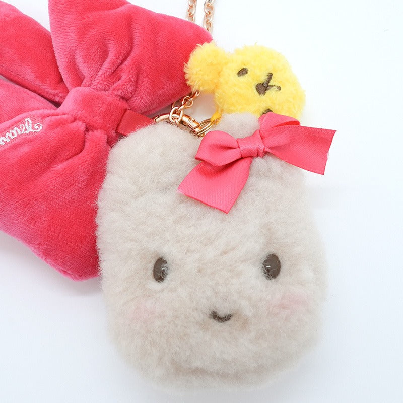 Marroncream Plush Mini Face Pouch (Teddy Friend Series) - Image 4