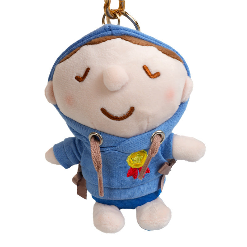 Minna No Tabo Plush Mascot Keychain (Cozy Hoodie Series) - Image 2