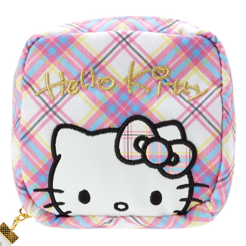 Hello Kitty Mini Zipper Pouch (Hello Kitty Dress Tartan Series) - Image 3
