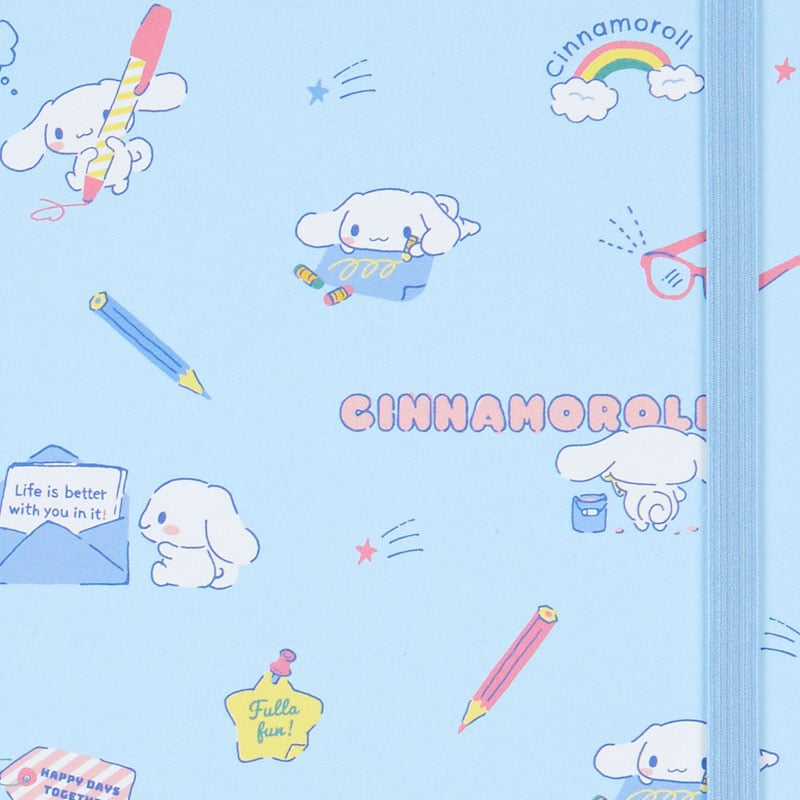 Cinnamoroll Lined Notebook (Elastic Closure) - Image 5