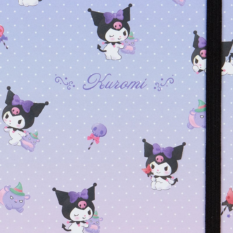 Kuromi Lined Notebook (Elastic Closure) - Image 4