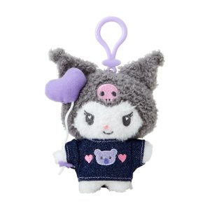 Kuromi Keychain Mascot Clip (Denim Patch Series)