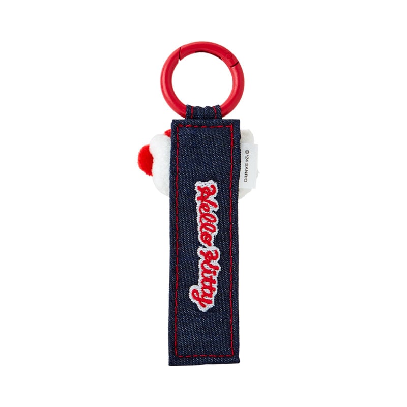 Hello Kitty Logo Keychain (Denim Patch Series) - Image 2