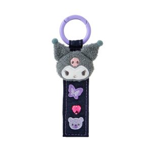 Kuromi Logo Keychain (Denim Patch Series)