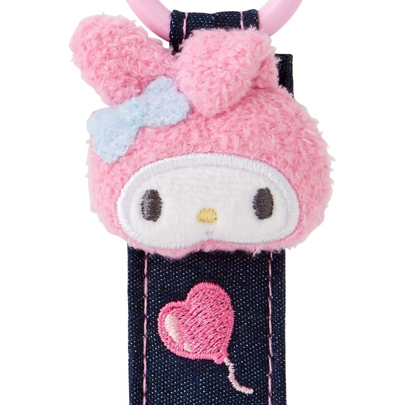 My Melody Logo Keychain (Denim Patch Series) - Image 3