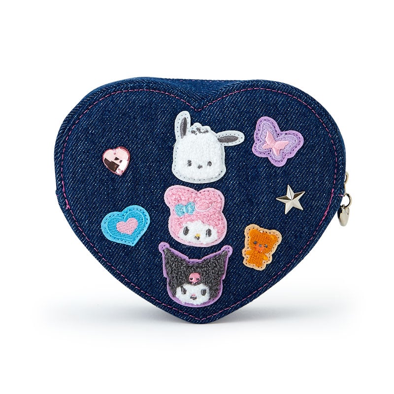 Sanrio Characters Mini Zipper Pouch (Denim Patch Series) - Image 3