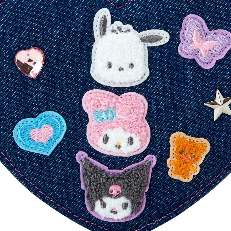 Sanrio Characters Mini Zipper Pouch (Denim Patch Series) - Image 5