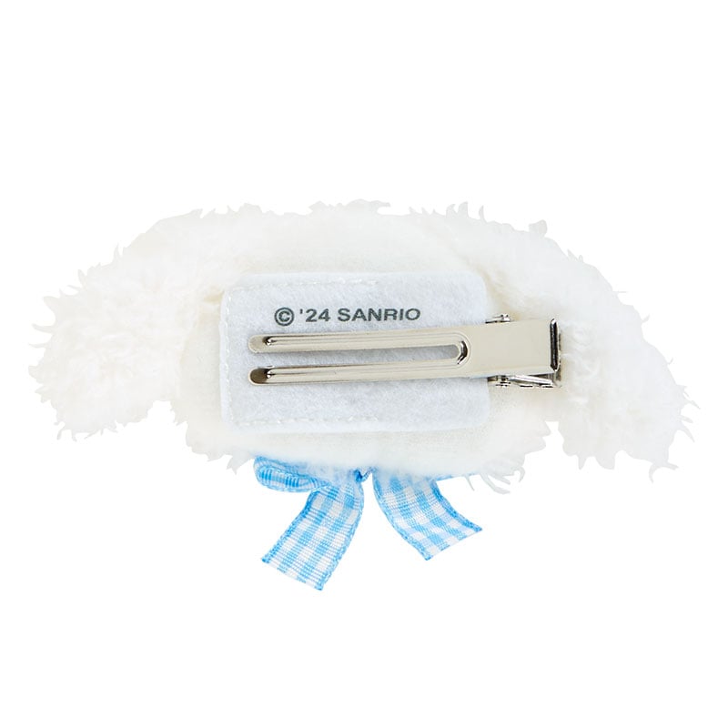 Cinnamoroll Plush Hair Clip (Gingham Bow) - Image 3