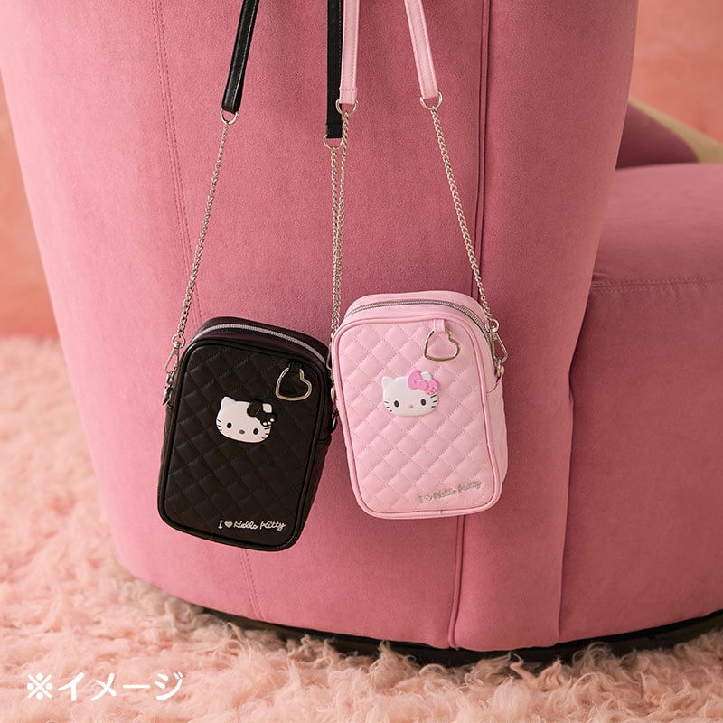 Hello Kitty Black Quilted Mini Crossbody (I Love Hello Kitty Series) - Image 2