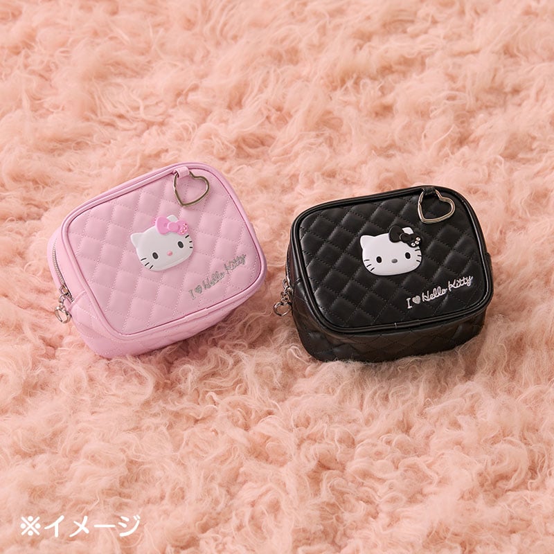 Hello Kitty Pink Quilted Zipper Pouch (I Love Hello Kitty Series) - Image 2