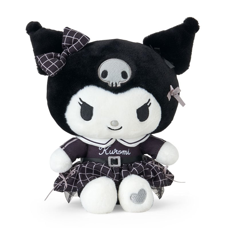 Kuromi 8 Plush (Silver Houndstooth Series)