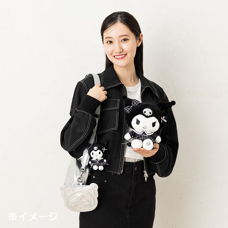 Kuromi 8 Plush (Silver Houndstooth Series) - Image 2