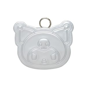 Kuromi Mini Zipper Pouch (Silver Houndstooth Series)