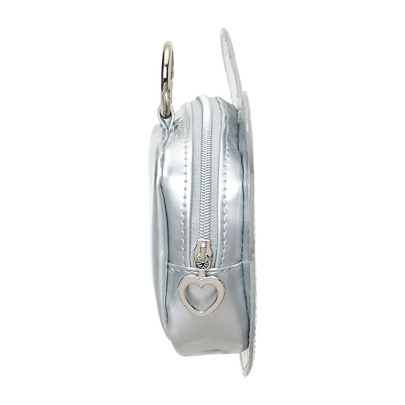 Kuromi Mini Zipper Pouch (Silver Houndstooth Series) - Image 3