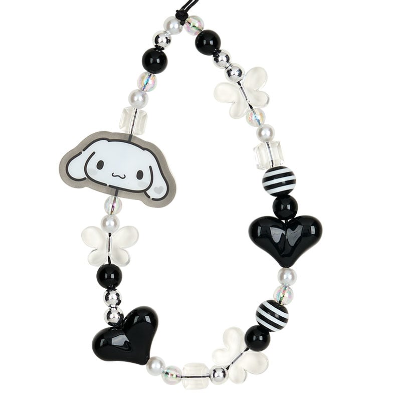 Cinnamoroll Smartphone Charm Set (Silver Houndstooth Series) - Image 3