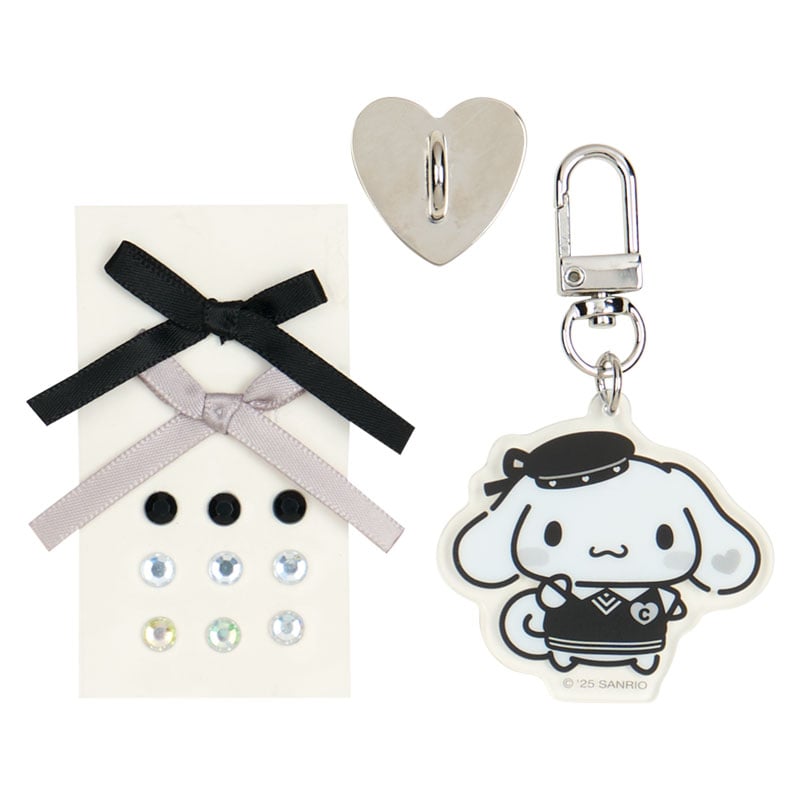 Cinnamoroll Smartphone Charm Set (Silver Houndstooth Series) - Image 2