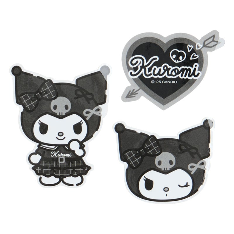 Kuromi Smartphone Charm Set (Silver Houndstooth Series) - Image 5
