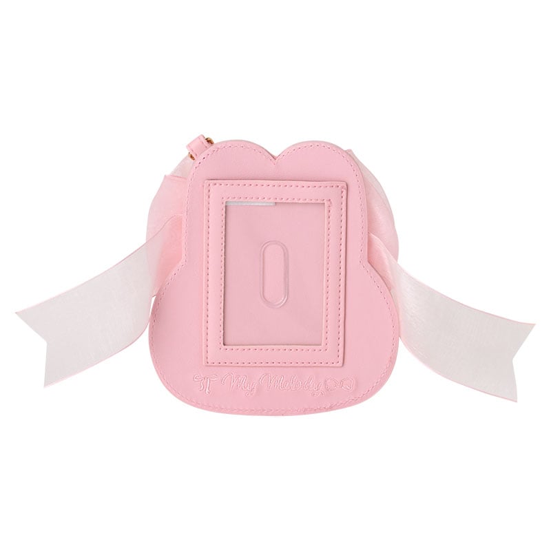 My Melody Card Case with Key Reel (50th Anniv. Ribbon Series) - Image 4