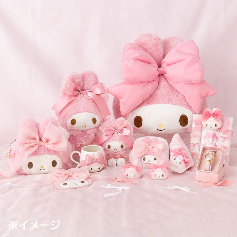 My Melody Card Case with Key Reel (50th Anniv. Ribbon Series) - Image 5