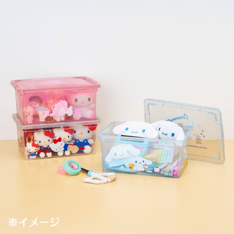 Cinnamoroll Clear Glitter Storage Bin (S) - Image 2