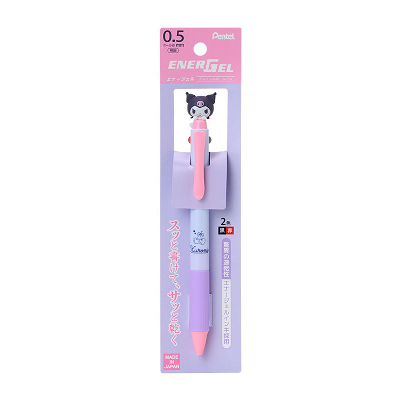 Kuromi 2-Color Pentel EnerGel Retractable Pen - Image 3