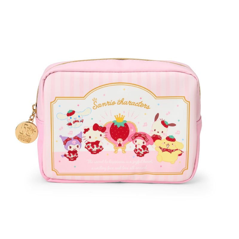 Sanrio Characters Mini Zipper Pouch (Strawberry News 50th Anniv. Series) - Image 4