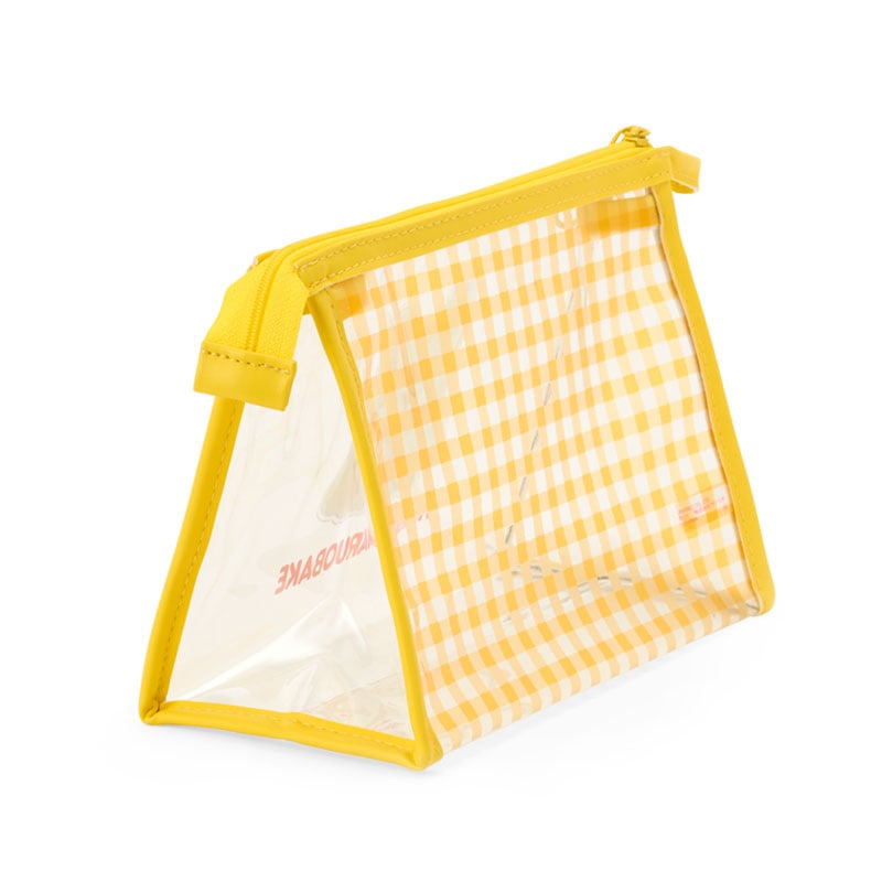 Hanamaruobake Clear Gingham Zipper Pouch - Image 2