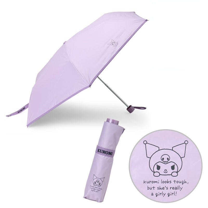 Kuromi Classic Compact Travel Umbrella