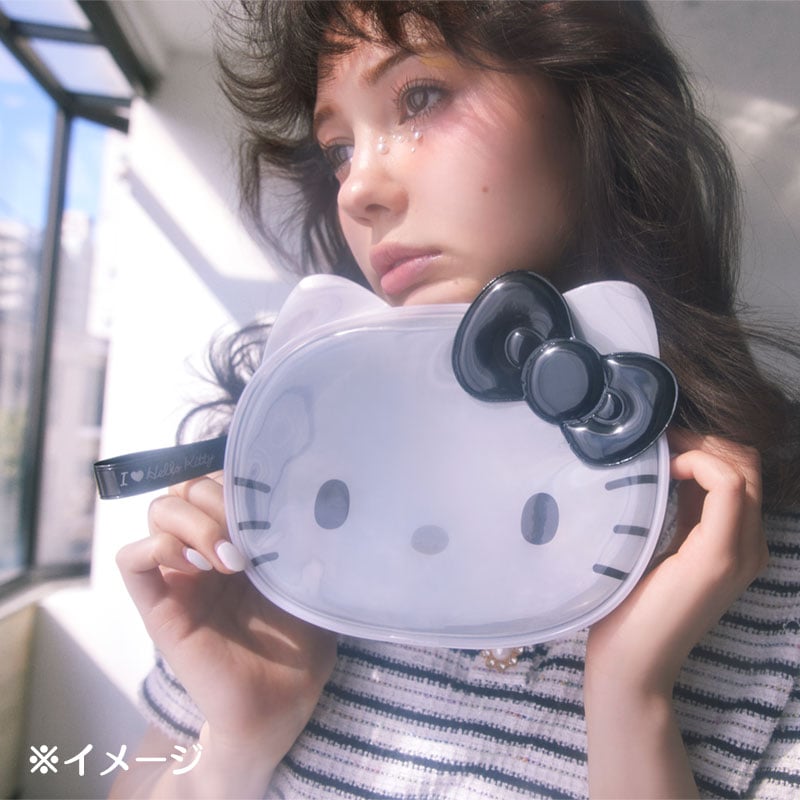 Hello Kitty Black & Clear Zipper Pouch (I Love Hello Kitty Series) - Image 2