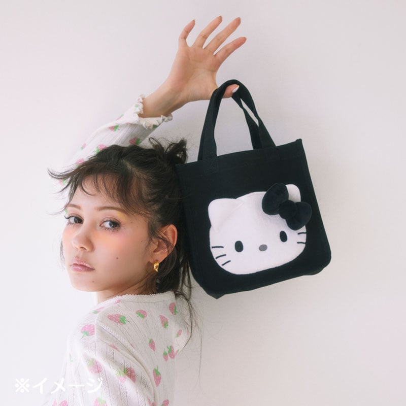 Hello Kitty 2-Way Black Mini Tote Bag (I Love Hello Kitty Series) - Image 6
