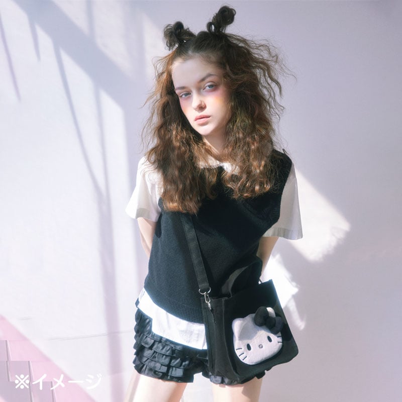 Hello Kitty 2-Way Black Mini Tote Bag (I Love Hello Kitty Series) - Image 2