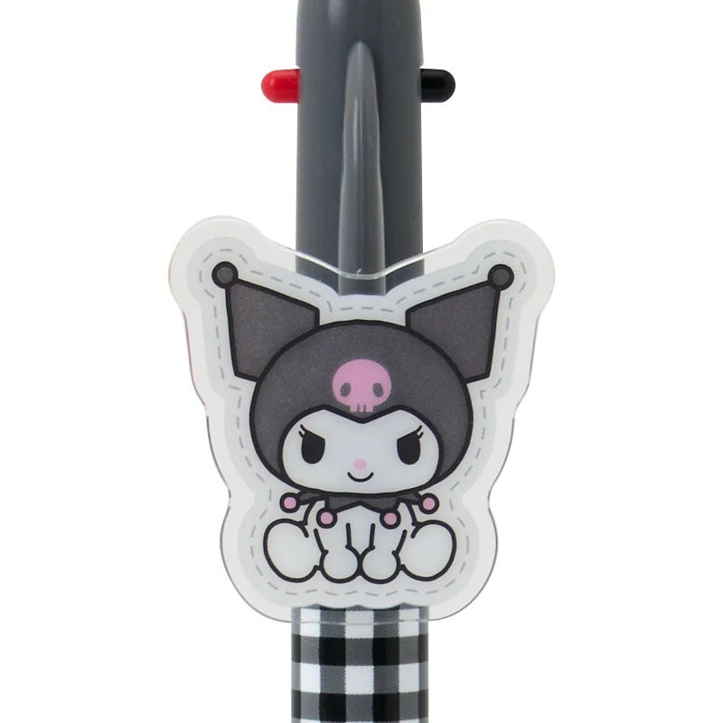 Kuromi 2-Color Gingham Retractable Pen - Image 2