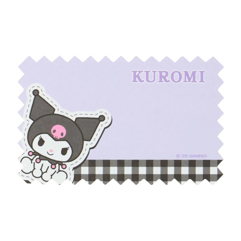 Kuromi Gingham Mini Memo Sheets - Image 4
