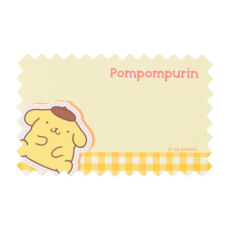 Pompompurin Gingham Mini Memo Sheets - Image 4