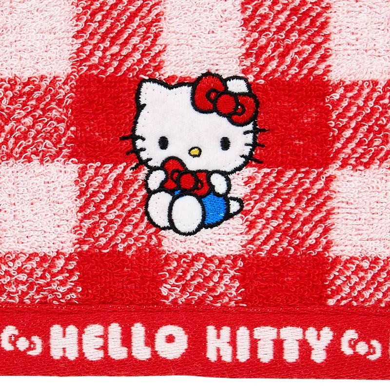 Hello Kitty Gingham Imabari Hand Towel - Image 2
